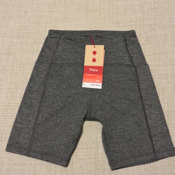 Thinx | NWT Cycle Shorts in Heather Grey | Size S - Picture 1 of 9